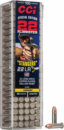 CCI Ammo Stanger 22 Long Rifle 32 Grain JHP Hollow Point 100 Pack
