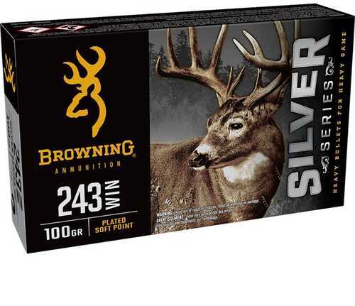 Browning 243 Win 100gr Silver Series Rifle Ammo 20rd