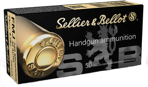 Sellier & Bellot 32 ACP 50 Rounds – High Precision Full Metal Jacket Ammunition