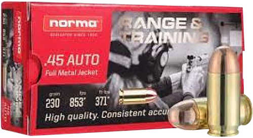 Norma Ammunition Self Defense NXD 45 ACP 230 Grain – Innovative Terminal Performance
