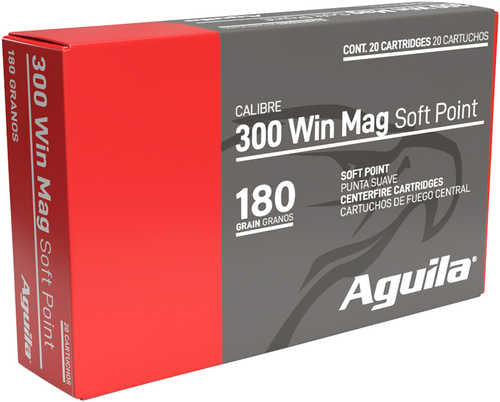 Aguila 300 Win Mag Ammo 180 Gr Soft Point InterLock