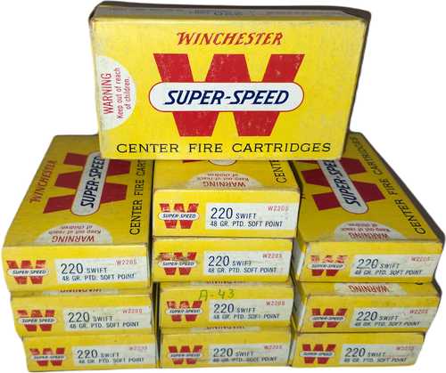 Winchester 220 Swift Soft Point Ammo 1964 Production