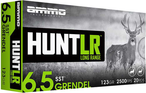 Ammo Inc Hunt Long Range 6 5 Grendel 123 Grain SST 20 Round