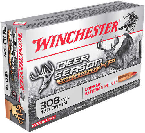 Winchester Copper Impact X308CLF 308 Win Ammo 150 Grain