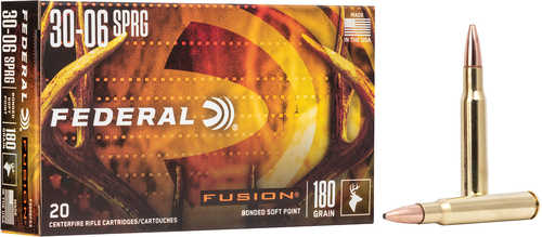 Federal Fusion 30 06 180 Grain Bonded Soft Point Ammo Box