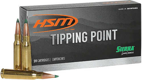 HSM Tipping Point 2 SST 7mm Rem Mag 162 Grain Ammo 20 Box