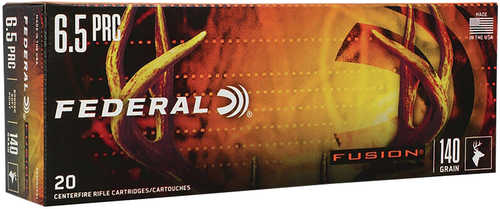 Federal Fusion 6.5 PRC 140 Gr Bonded Soft Point Ammo 20 Box