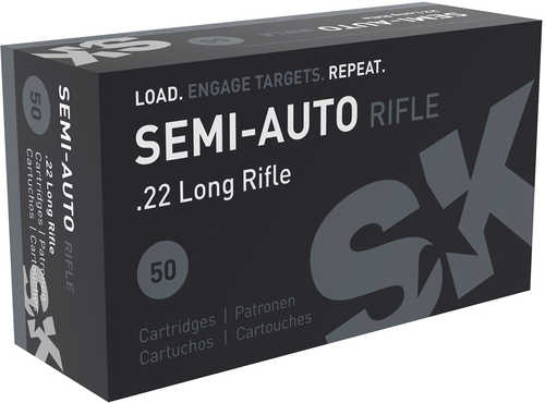 SK Semi-Auto Rifle 22 LR 40 Gr Ammo - Pinpoint Accuracy in a 50 Round Box