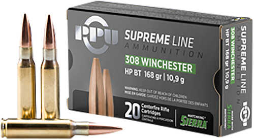 TR And Z Supreme Line 308 Win 168gr Sierra MatchKing Ammo