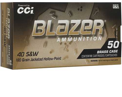 CCI Blazer Handgun 40S&W – Reliable Jacketed Hollow Point Ammunition