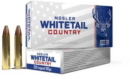Nosler 40130 350 Legend 180 Grain Ammo 20 Per Box 10 Boxes