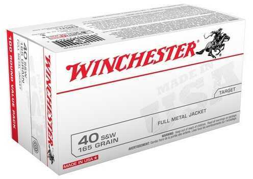 Winchester 40 S&W 165 Grain Full Metal Jacket – Reliable Training Ammunition