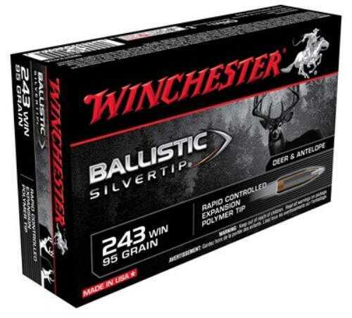 Winchester 243 Win 95Gr Ballistic Silvertip 20Rd Ammo