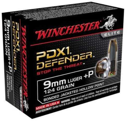 Winchester PDX1 9mm Luger Ammunition – High Performance 124 Grain Hollow Point