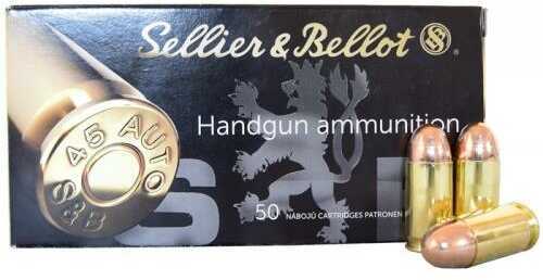 Sellier & Bellot 45 ACP 230 Grain Full Metal Jacket – Reliable Performance and Smooth Penetration