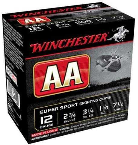 12 Gauge 25 Rounds Winchester AA Load Lead Seven Point Five