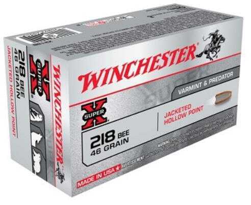 Winchester 218 Bee 50 Round 46 Grain Hollow Point Ammo