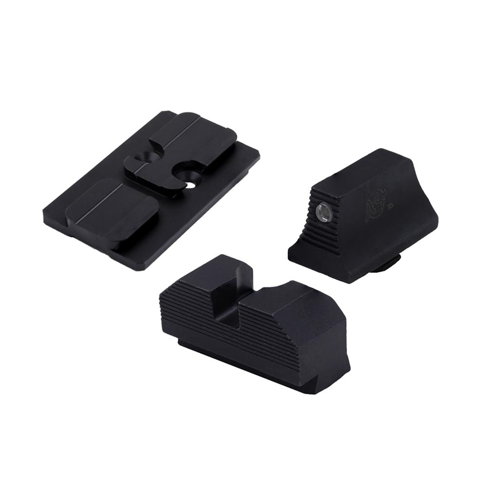 Xs Sight Systems Night Sights Xs Sight Systems  XS Sights Glock MOS Optic Mount Bundle for Glock ACRO Tritium Black