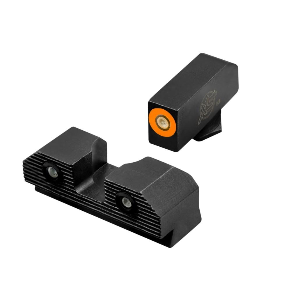 Xs Sight Systems Night Sights Xs Sight Systems  XS Sight Systems R3D 2.0 Night Sights for Glock 42/43/43x/48 Orange Front with Black Rear