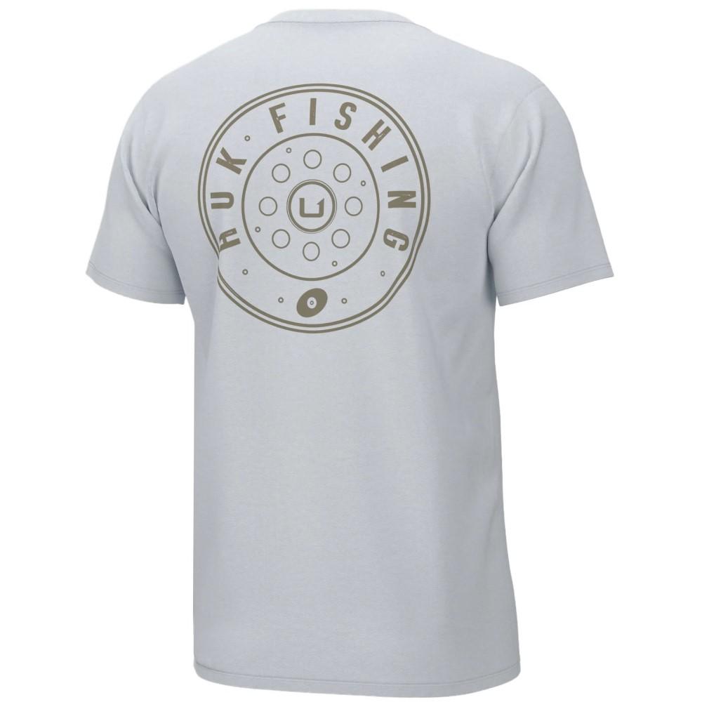 HUK Short Sleeve Shirts|Clothing &amp; Footwear HUK Huk Reel On Short Sleeve Shirt White S
