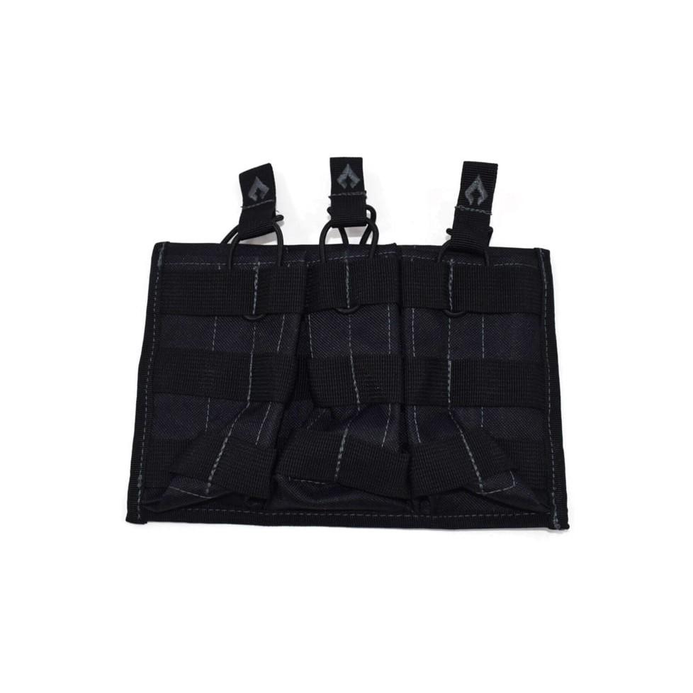 Advance Warrior Solutions Pouches Advance Warrior Solutions Advance Warrior Solutions Open Top Triple Mag Pouch Black
