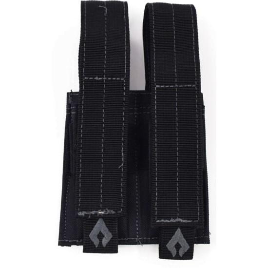 Advance Warrior Solutions Pouches|Magazine Holsters Advance Warrior Solutions Advance Warrior Solutions Pistol Double Mag Pouch Black