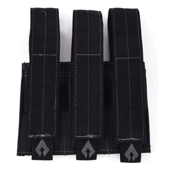 Advance Warrior Solutions Pouches|Magazine Holsters Advance Warrior Solutions Advance Warrior Solutions Pistol Triple Mag Pouch Black