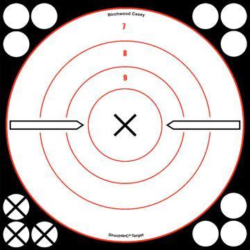 Birchwood Casey Paper Targets Birchwood Casey Birchwood Casey Shoot-N-C White/Black Bull's-Eye "X" Targets