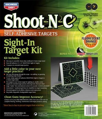 Birchwood Casey Paper Targets Birchwood Casey Birchwood Casey Shoot-N-C Sight-In Target Kit