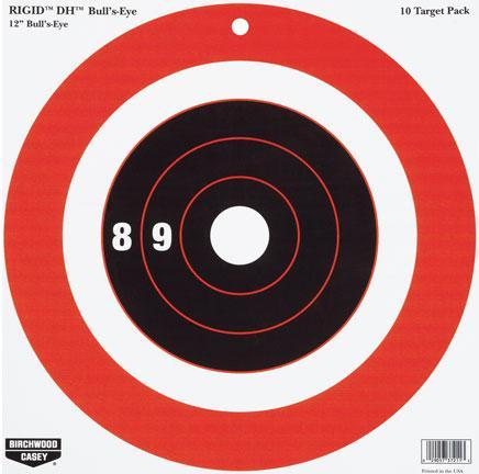 Birchwood Casey Paper Targets Birchwood Casey Birchwood Casey Rigid Paper DH Bulls-Eye Target - 12" 10/Pack