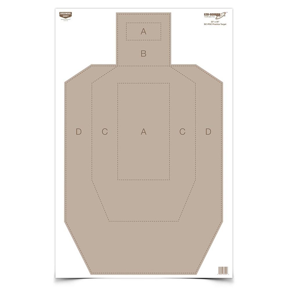 Birchwood Casey Paper Targets Birchwood Casey Birchwood Casey EZE-Scorer Paper Practice Targets 23" x 35" IPSC 100/ct