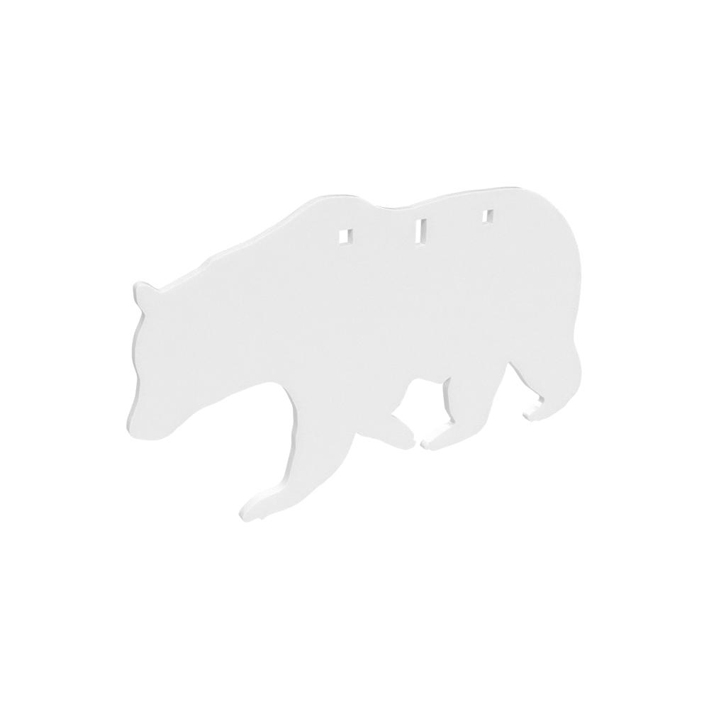 Birchwood Casey Steel Targets Birchwood Casey Birchwood Casey AR500 3/8" SiLeft Handouette Plate Target 3-Hole Bear
