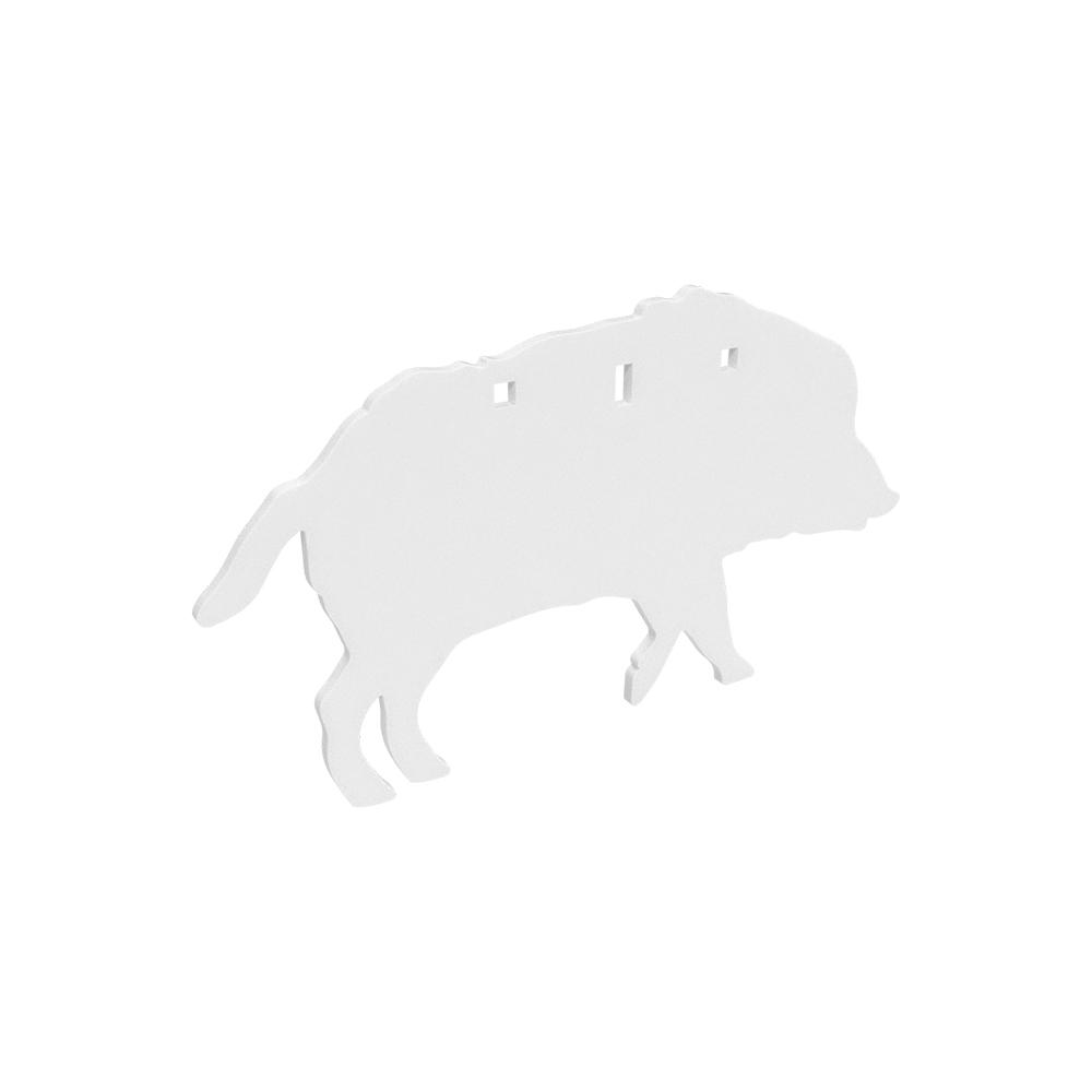 Birchwood Casey Steel Targets Birchwood Casey Birchwood Casey AR500 3/8" SiLeft Handouette Plate Target 3-Hole Boar