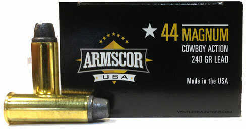 Armscor 44 Rem Magnum 240 Grain Semi-Wadcutter – High-Quality Reloadable Ammunition