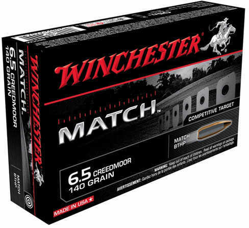 Winchester 6.5 Creedmoor 140 Grain HP Ammo 20 Rounds