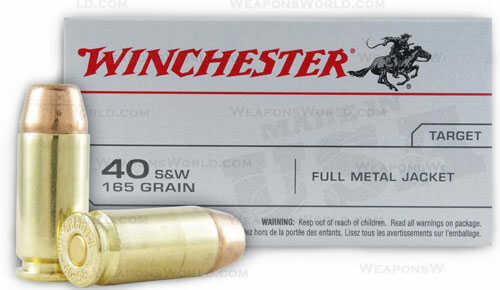 Winchester 40 S&W 200 Rounds Ammunition – High Performance Full Metal Jacket
