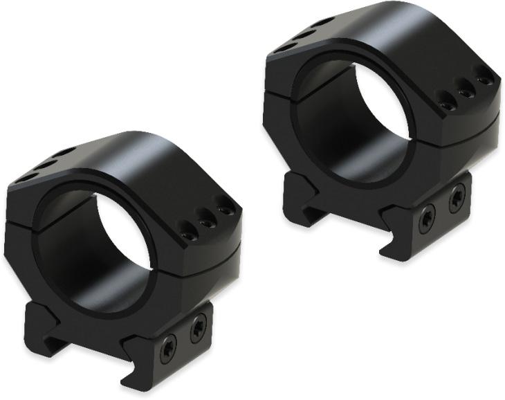Burris Scope Rings Burris Steel XTR Signature Scope Ring Set with Pos-Align Offset Inserts 1" 1.00" Height - Matte
