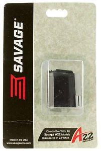 Savage Arms Rifle Magazines Savage Arms Savage A22 Series Rifle Magazine 22 WMR 10/rd Black