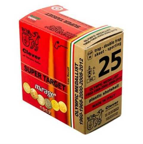 A red and gold box of Clever 12 Gauge Ammunition contains 250 rounds of 2 3/4 7/8 oz Lead #7.5, ideal for trap, skeet, and sporting use. The packaging features medals signifying Olympic medallist recognition.
