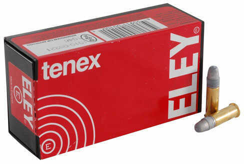 Eley Tenex 22 Long Rifle Ammunition - High Performance 40 Grain Flat Nose 50 Rounds