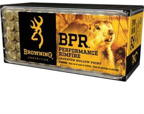 Browning 22 Winchester Magnum Rimfire Ammunition - Reliable Performance with 40 Grain Solid Bullets