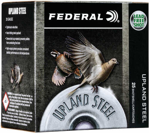 20 Gauge 25 Rounds Federal Steel Shot Two And Three Quarters
