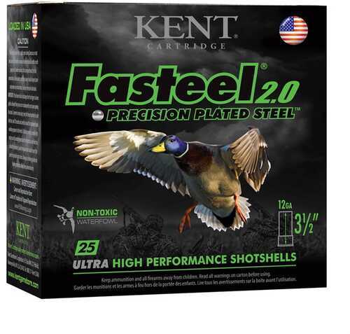 12 Gauge 25 Kent Steel Shot Size Four 3in 1 3 8oz Pack