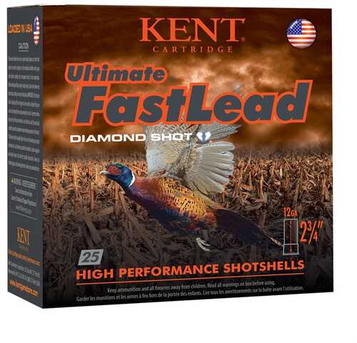 Kent Ultimate Fast Lead 20 Gauge 3 Inch Shot Five 25 Rounds
