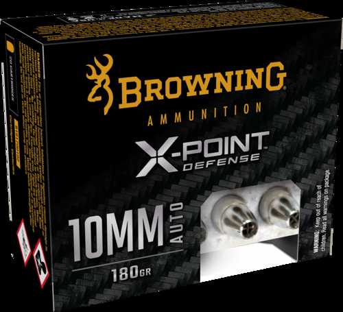 Browning X-Point Ammunition 10mm Auto – Consistent Expansion and Performance