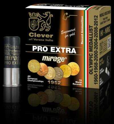 A box of Clever 12 Gauge 250 Rounds Ammunition (2 3/4 1 1/8 oz Lead #8) with a single shell beside it. The packaging showcases gold coins, logos, and championship text—ideal for top target shooting performance.