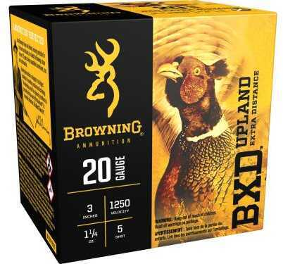 20 Gauge Browning 3 Inch Nickel Plated Shotshells Five