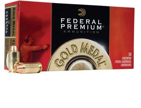 Federal 45 ACP 50 Rounds Ammunition – 185 Grain Full Metal Jacket for Target Shooting