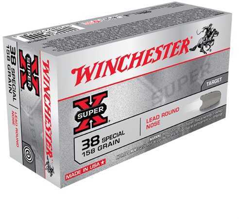 Winchester 38 Special 50 Rounds Ammunition – Exceptional Accuracy with Lead Round Nose Bullets