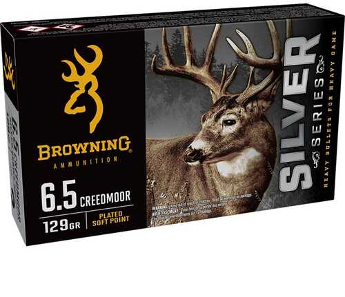 Silver Series 129 Grain 6.5 Creedmoor Plated Soft Point Ammo